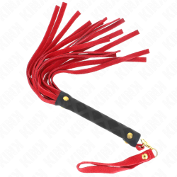 KINK - ROTE WILDLEDER MINI-PEITSCHE 30 CM – Produktansicht 2