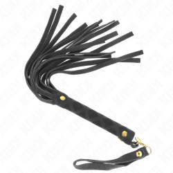KINK - SCHWARZE WILDLEDER MINI-PEITSCHE 30 CM – Produktansicht 2