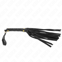 KINK - SCHWARZE WILDLEDER MINI-PEITSCHE 30 CM – Produktansicht 4
