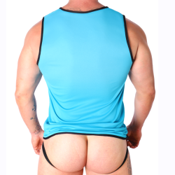 MACHO - BLAUES T-SHIRT – Produktansicht 4