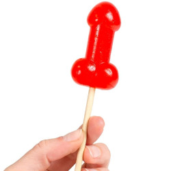 SECRETPLAY - CHERRY CANDY PENIS LOLLIPOP MIT WÜRZIGEM HITZEEFFEKT – Produktansicht 2