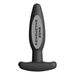 ELECTRASTIM - SILIKON SCHWARZ ROCKER BUTT PLUG KLEIN – Produktansicht 2