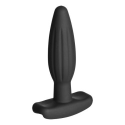 ELECTRASTIM - SILIKON SCHWARZ ROCKER BUTT PLUG KLEIN – Produktansicht 3
