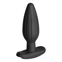 ELECTRASTIM - SILIKON SCHWARZ ROCKER BUTT PLUG MITTEL – Produktansicht 2