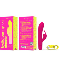 B SWISH - BWILD BUNNY INFINITE KLASSISCHER WIEDERAUFLADBARER VIBRATOR ROSA SILIKON – Produktansicht 3