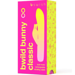B SWISH - BWILD BUNNY INFINITE KLASSISCHER WIEDERAUFLADBARER VIBRATOR ROSA SILIKON – Produktansicht 4