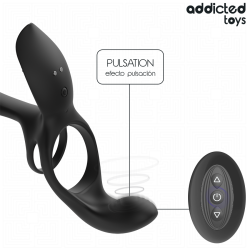 ADDICTED TOYS - DOPPELTER PENISRING MIT KLITORISSTIMULATOR – Produktansicht 6