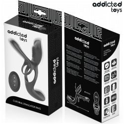 ADDICTED TOYS - DOPPELTER PENISRING MIT KLITORISSTIMULATOR – Produktansicht 7