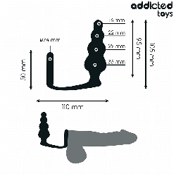 ADDICTED TOYS - ANALPLUG MIT RING MODELL 5 – Produktansicht 4