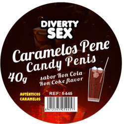 DIABLO PICANTE – 20 PENIS-SÜSSIGKEITEN MIT RON-COLA-AROMA – Produktansicht 2