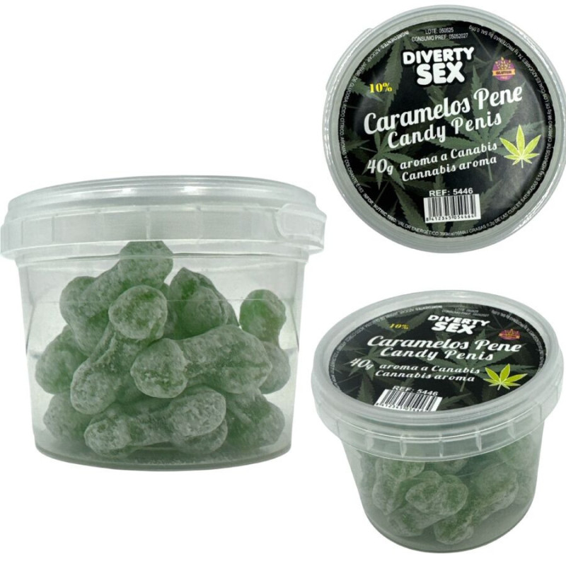 DIABLO GOLOSO - 20 PENIS-SÜßIGKEITEN CANNABIS-AROMA