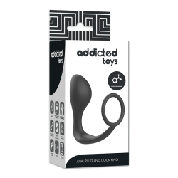 ADDICTED TOYS - ANALPLUG MIT SCHWARZEM SILIKONRING – Produktansicht 6