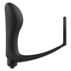 ADDICTED TOYS - VIBRATORISCHER ANALPLUG MIT PENISRING – Produktansicht 3