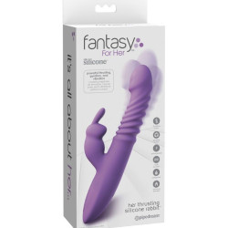 FANTASY FOR HER - KITOLITORIS-STIMULATOR KANINCHEN MIT WÄRMEFUNKTION, OSZILLATION UND VIOLETTE VIBRATION – Produktansicht 5