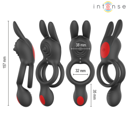 INTENSE - QUINN DOPPELVIBRATIONSRING MIT FERNBEDIENUNG – Produktansicht 7