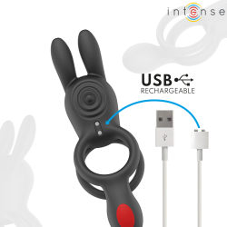 INTENSE - QUINN DOPPELVIBRATIONSRING MIT FERNBEDIENUNG – Produktansicht 8