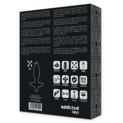 ADDICTED TOYS - MASSAGER PLUG ANAL MIT VIBRATION SCHWARZ – Produktansicht 7
