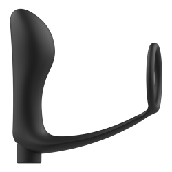ADDICTED TOYS - PENISRING MIT FERNBEDIENUNG ANALPLUG SCHWARZ WIEDERAUFLADBAR – Produktansicht 4