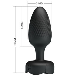 PRETTY LOVE - VARIAN ANAL PLUG MIT LED-LICHT SCHWARZ 10,8 CM – Produktansicht 6