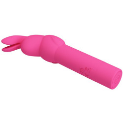 PRETTY LOVE - GERARDO FUSCHIA KANINCHEN-SILIKONVIBRATOR – Produktansicht 3