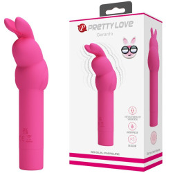 PRETTY LOVE - GERARDO FUSCHIA KANINCHEN-SILIKONVIBRATOR – Produktansicht 6