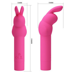 PRETTY LOVE - GERARDO FUSCHIA KANINCHEN-SILIKONVIBRATOR – Produktansicht 7