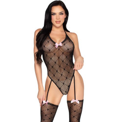 LEG AVENUE - 89360 BODYSUIT MIT OFFENEM RÜCKEN UND STRUMPFGÜRTEL