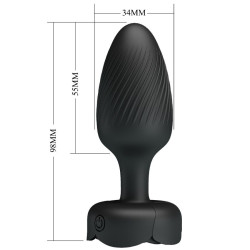 PRETTY LOVE - OSBORN ANAL PLUG MIT LED LICHT SCHWARZ 9,8 CM – Produktansicht 6