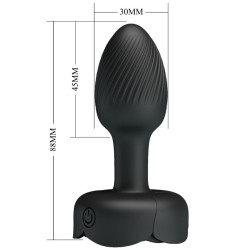 PRETTY LOVE - OLMAN ANAL PLUG MIT LED LICHT SCHWARZ 8,8 CM – Produktansicht 6