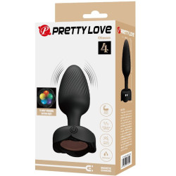PRETTY LOVE - OLMAN ANAL PLUG MIT LED LICHT SCHWARZ 8,8 CM – Produktansicht 9
