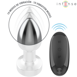 INTENSE - ANAL PLUG 10 VIBRATIONEN METALL MIT FERNBEDIENUNG S – Produktansicht 4