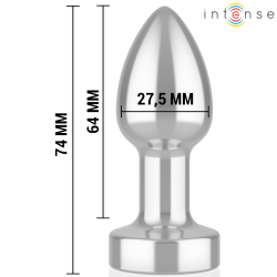 INTENSE - ANAL PLUG 10 VIBRATIONEN METALL MIT FERNBEDIENUNG S – Produktansicht 5