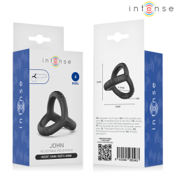 INTENSE - JOHN VERSTELLBARER DREIFACH-PENISRING MODELL 4 – Produktansicht 5