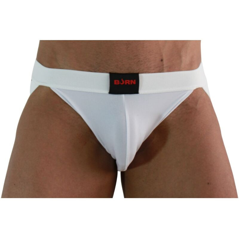 BURN - 007 JOCK LYCRA WEISS