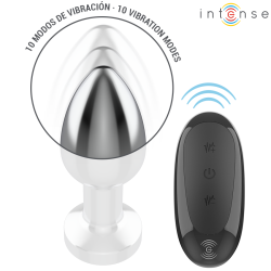 INTENSE - ANAL PLUG 10 VIBRATIONEN METALL MIT FERNBEDIENUNG M – Produktansicht 4