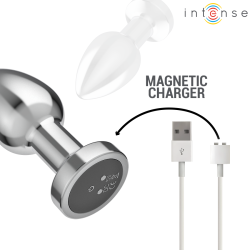 INTENSE - ANAL PLUG 10 VIBRATIONEN METALL MIT FERNBEDIENUNG M – Produktansicht 6