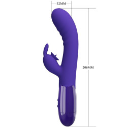 PRETTY LOVE - CERBERUS YOUTH VIOLET RABBIT VIBRATOR – Produktansicht 5