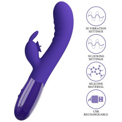 PRETTY LOVE - CERBERUS YOUTH VIOLET RABBIT VIBRATOR – Produktansicht 8