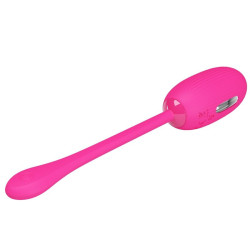 PRETTY LOVE - DOREEN WIEDERAUFLADBARES VIBRIERENDES EI MAGENTA MIT FERNBEDIENUNG – Produktansicht 3