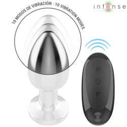 INTENSE - ANAL PLUG 10 VIBRATIONEN METALL MIT FERNBEDIENUNG L – Produktansicht 4