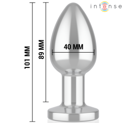 INTENSE - ANAL PLUG 10 VIBRATIONEN METALL MIT FERNBEDIENUNG L – Produktansicht 5
