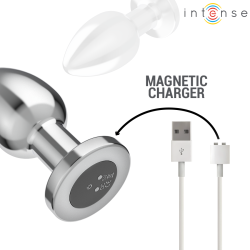 INTENSE - ANAL PLUG 10 VIBRATIONEN METALL MIT FERNBEDIENUNG L – Produktansicht 6