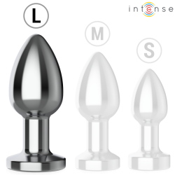 INTENSE - ANAL PLUG 10 VIBRATIONEN METALL MIT FERNBEDIENUNG L – Produktansicht 7