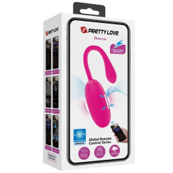 PRETTY LOVE - DOREEN WIEDERAUFLADBARES VIBRIERENDES EI MAGENTA MIT FERNBEDIENUNG – Produktansicht 12