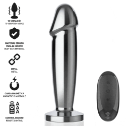 INTENSE - ANAL PLUG 10 VIBRATIONEN METALLDILDO MIT FERNBEDIENUNG S – Produktansicht 2