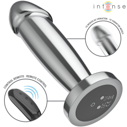 INTENSE - ANAL PLUG 10 VIBRATIONEN METALLDILDO MIT FERNBEDIENUNG S – Produktansicht 3