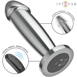 INTENSE - ANAL PLUG 10 VIBRATIONEN METALLDILDO MIT FERNBEDIENUNG M – Produktansicht 3