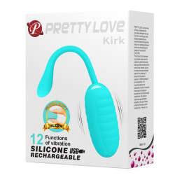 PRETTY LOVE - KIRK HELLGRÜNES WIEDERAUFLADBARES VIBRIERENDES EI – Produktansicht 10