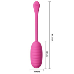 PRETTY LOVE - CATALINA PINK WIEDERAUFLADBARES VIBRIERENDES EI APP – Produktansicht 4