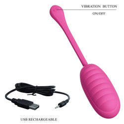 PRETTY LOVE - CATALINA PINK WIEDERAUFLADBARES VIBRIERENDES EI APP – Produktansicht 5